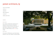 Tablet Screenshot of poteetarchitects.com